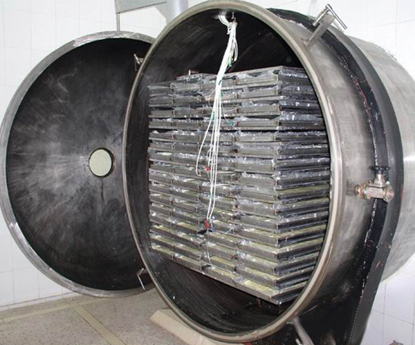 Freeze-drying machine with trays for royal jelly processing